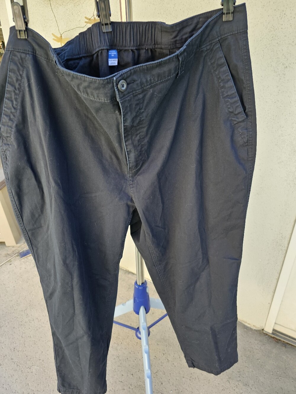Old Navy Women's Black High-Rise OG Chino Pants - 2X